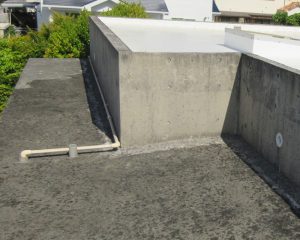 屋上の打ちっぱなしコンクリート風合復元